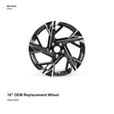 18x7.5 Black replacement wheel for Kia K5 2020-2025