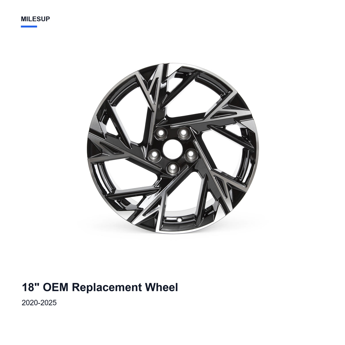 18x7.5 Black replacement wheel for Kia K5 2020-2025