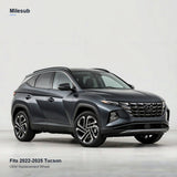 19x7.5 Black replacement wheel installed on a Hyundai Tucson 2022-2025