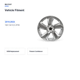 Bolt pattern and offset chart for the 18x7 Grey replacement wheel for Toyota RAV4 2019-2024