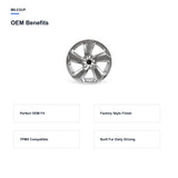 OEM-style design features of the 18x7 Grey replacement wheel for Toyota RAV4 2019-2024