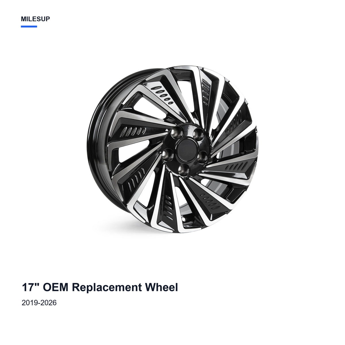 17x7 Black replacement wheel for Hyundai Sonata 2019-2026