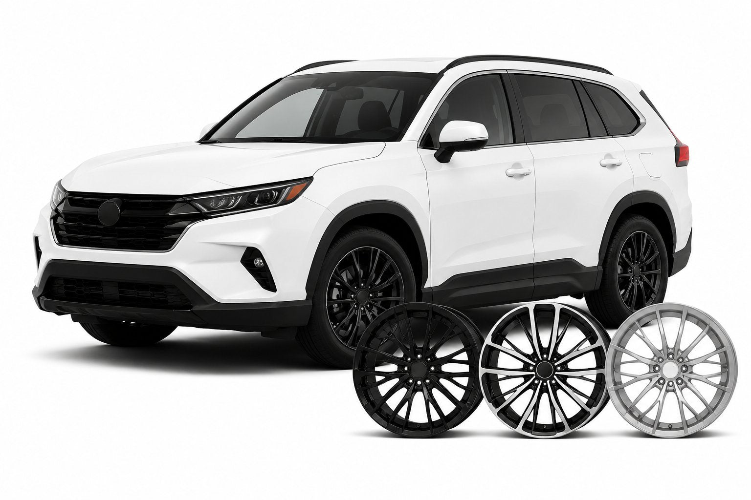 Honda RAV4 with OEM-style replacement wheels